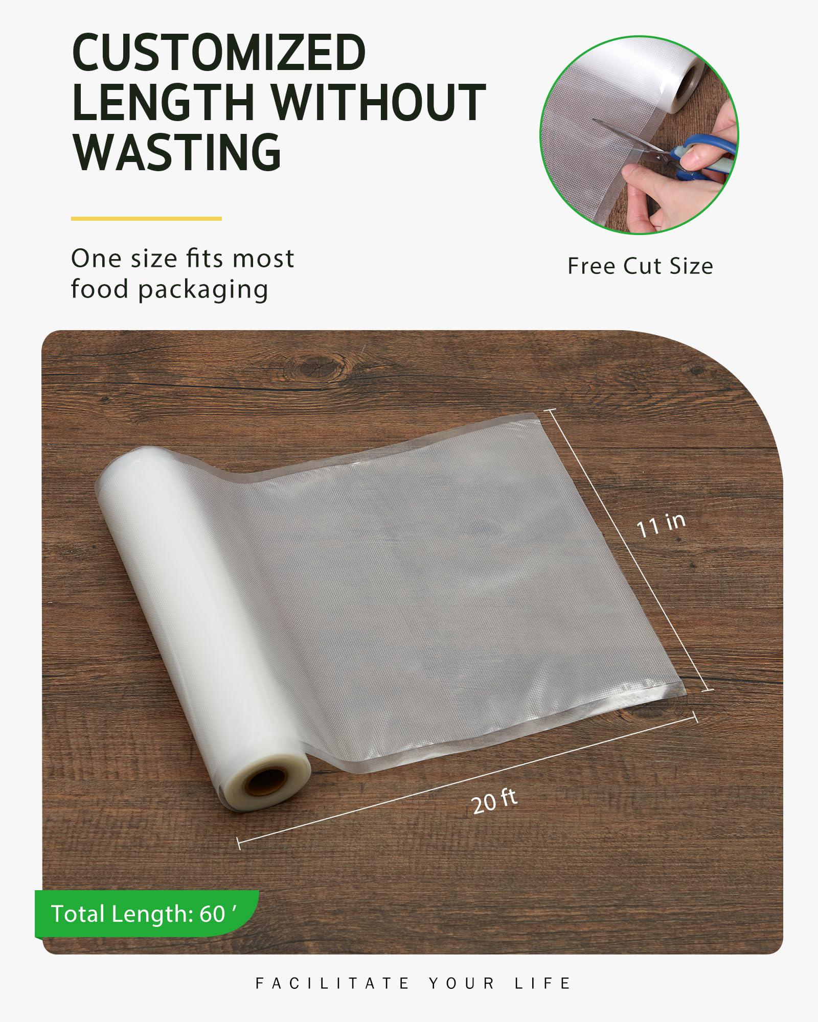 syntus vacuum sealer bags for food,3 rolls 11