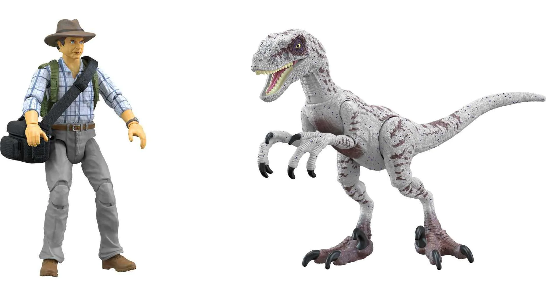 Universal Studios jurassic world jurassic park iii hammond collection dr. alan grant &a; velociraptor pack, raptor egg accessories [ exclusive]