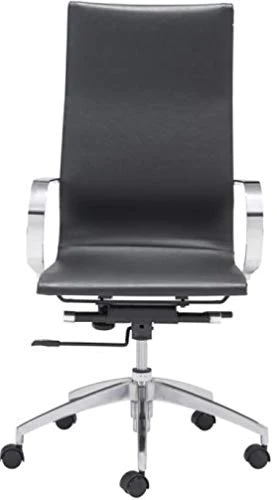 Zuo Modern Glider High Back Office Chair Black