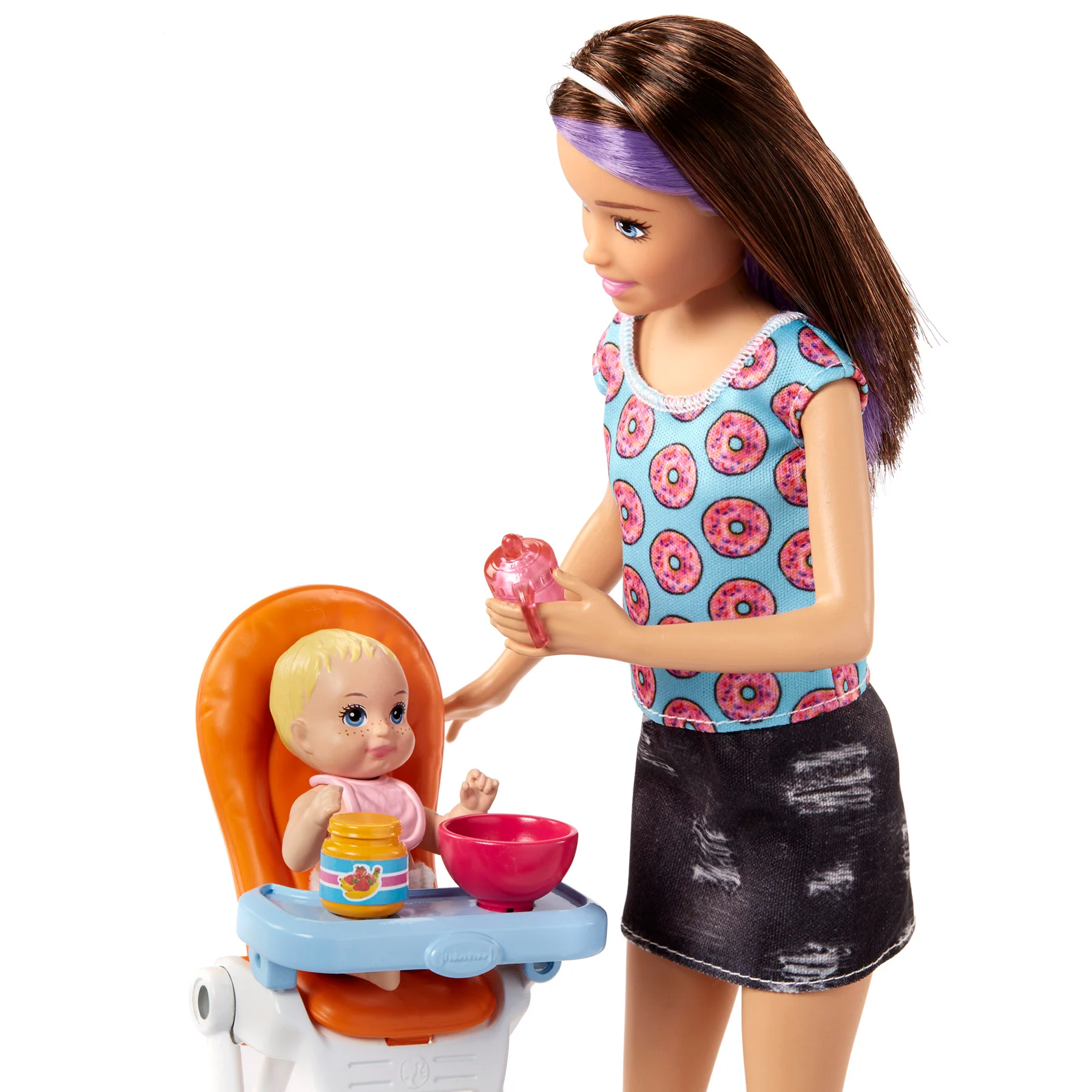 Barbie Skipper&a;#8482; Babysitters Inc.&a;#8482; Caucasian Doll and Feeding Playset