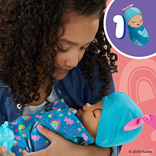 Baby Alive Baby Grows Up (Happy) - Happy Hope or Merry Meadow, Growing and Talking Baby Doll, Toy with 1 Surprise Doll and 8 Acc