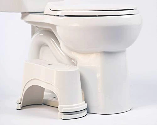 Evron 7 inch Bathroom Toilet Stool,2 Separate Potty Poop Stool Adult Set,Stackable Toilet Stool for Men,Women,Squatting Stool He