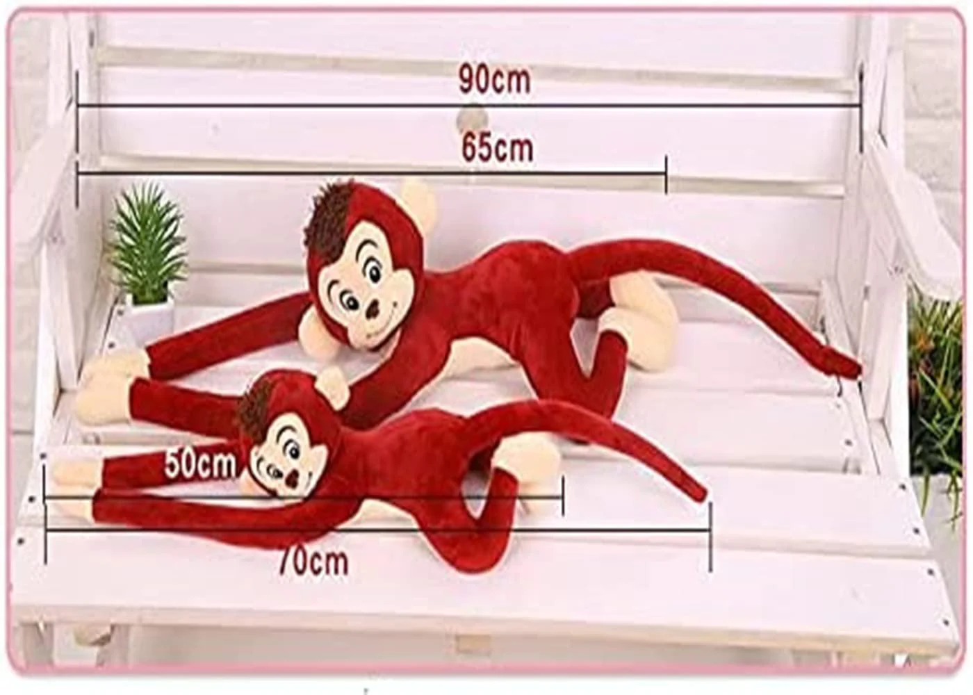 tongman monkey plush stuffed animal,hanging stuffed animal monkey long arm monkey doll plush toy curtain monkey, 27.5 inches