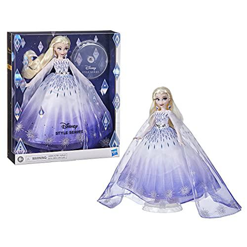 disney princess style series holiday elsa doll, fashion doll accessories, collector toy for kids 6 and up