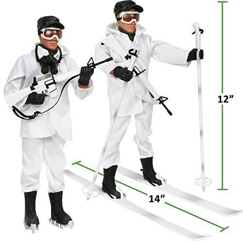 Click n\&s; Play click n&s; play action figure military snowmobile 15 piece set, military action figures and army toys for boys 8-12