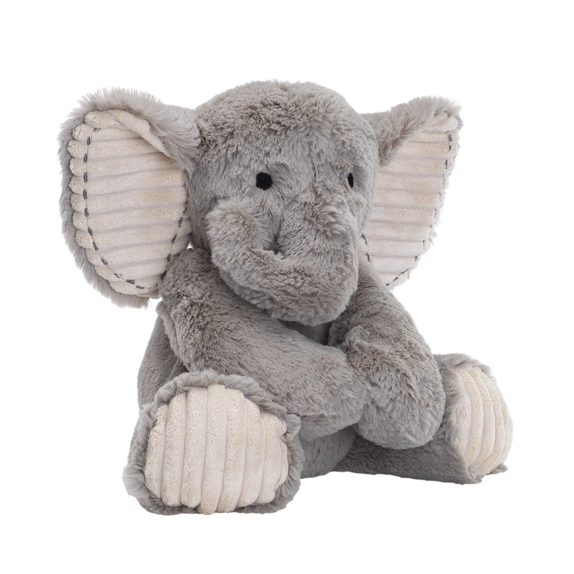lambs &a; ivy jungle safari gray plush elephant stuffed animal toy plushie - jett