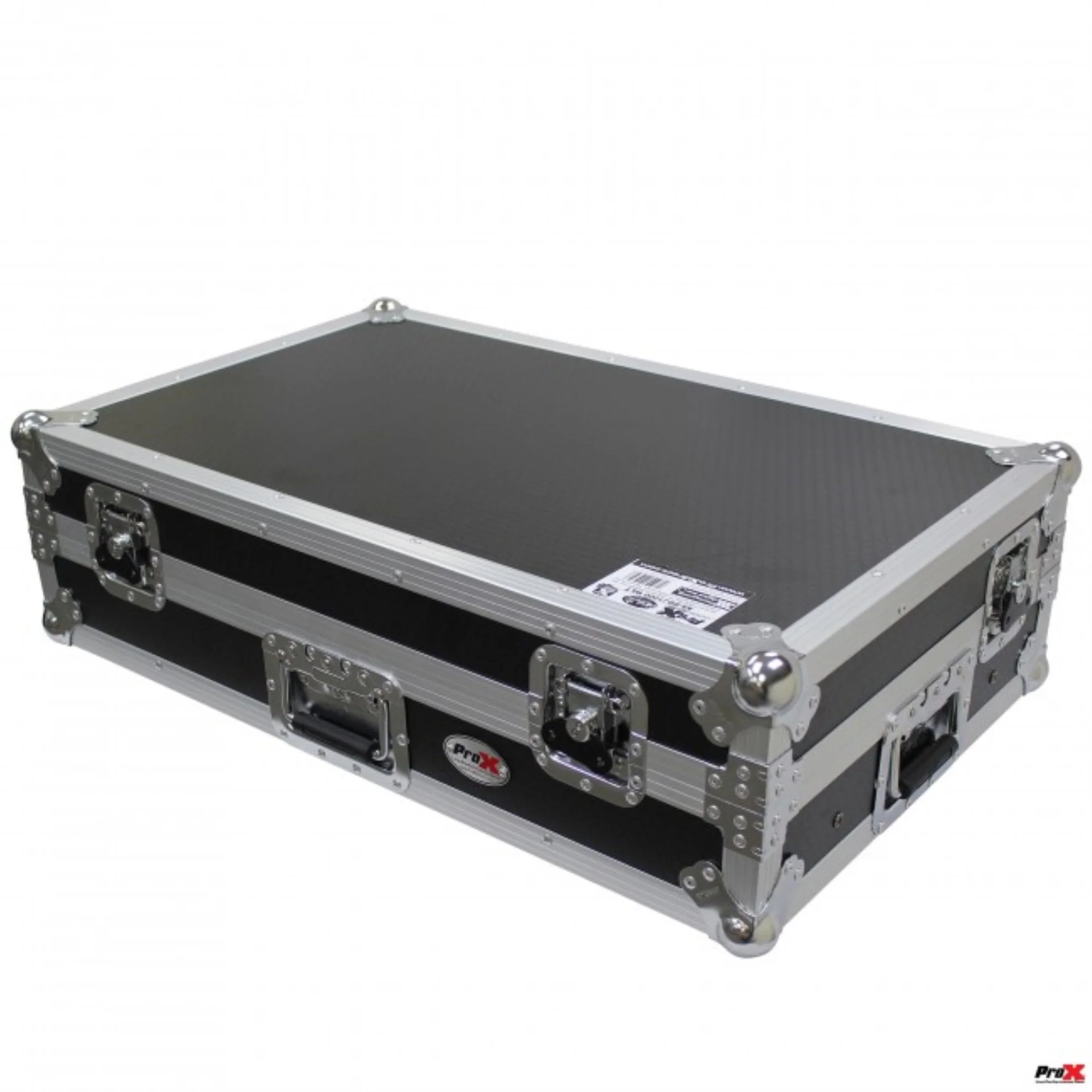 PROX XS-DDJ1000 WLT LED Flight Case For Pioneer DDJ-1000 and SRT Series Digital Controllers W-LED | Sliding Laptop Shelf | Wheels