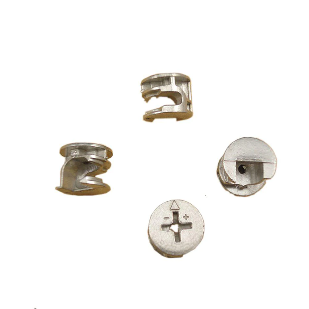 lasenersm 20 pcs furniture connecter cam lock fittings 15mm x 12mm for cabinet drawer dresser and wardrobe furniture panel connecting