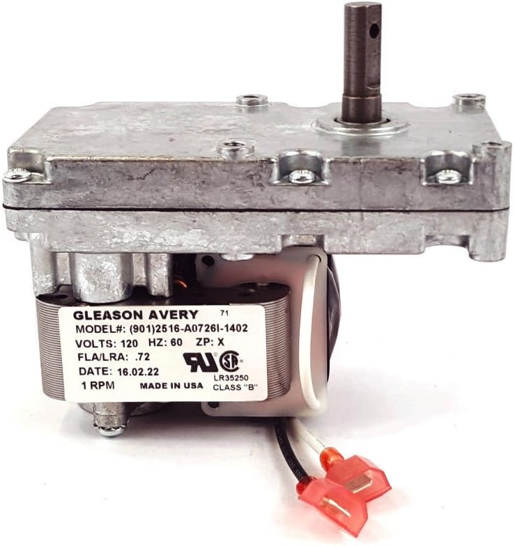 Gleason Avery Breckwell 1 RPM Clockwise Auger Feed Motor W/Hole CE-017!