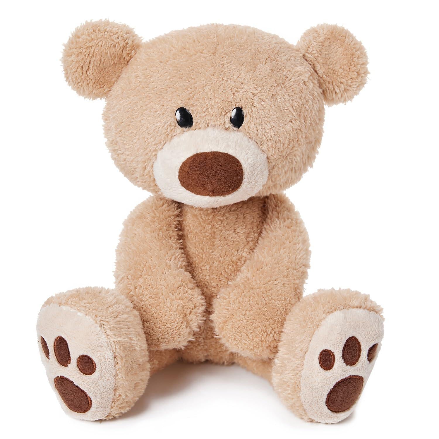 coicceza teddy bear stuffed animal plush toys gift for kid girlfriend, soft tan stuffed bears for christmas valentines day bi