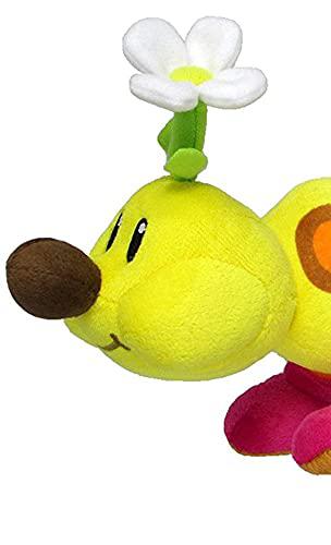 little buddy super mario bros. all star collection stuffed plush 1593 wiggler/hanacha toy, 13