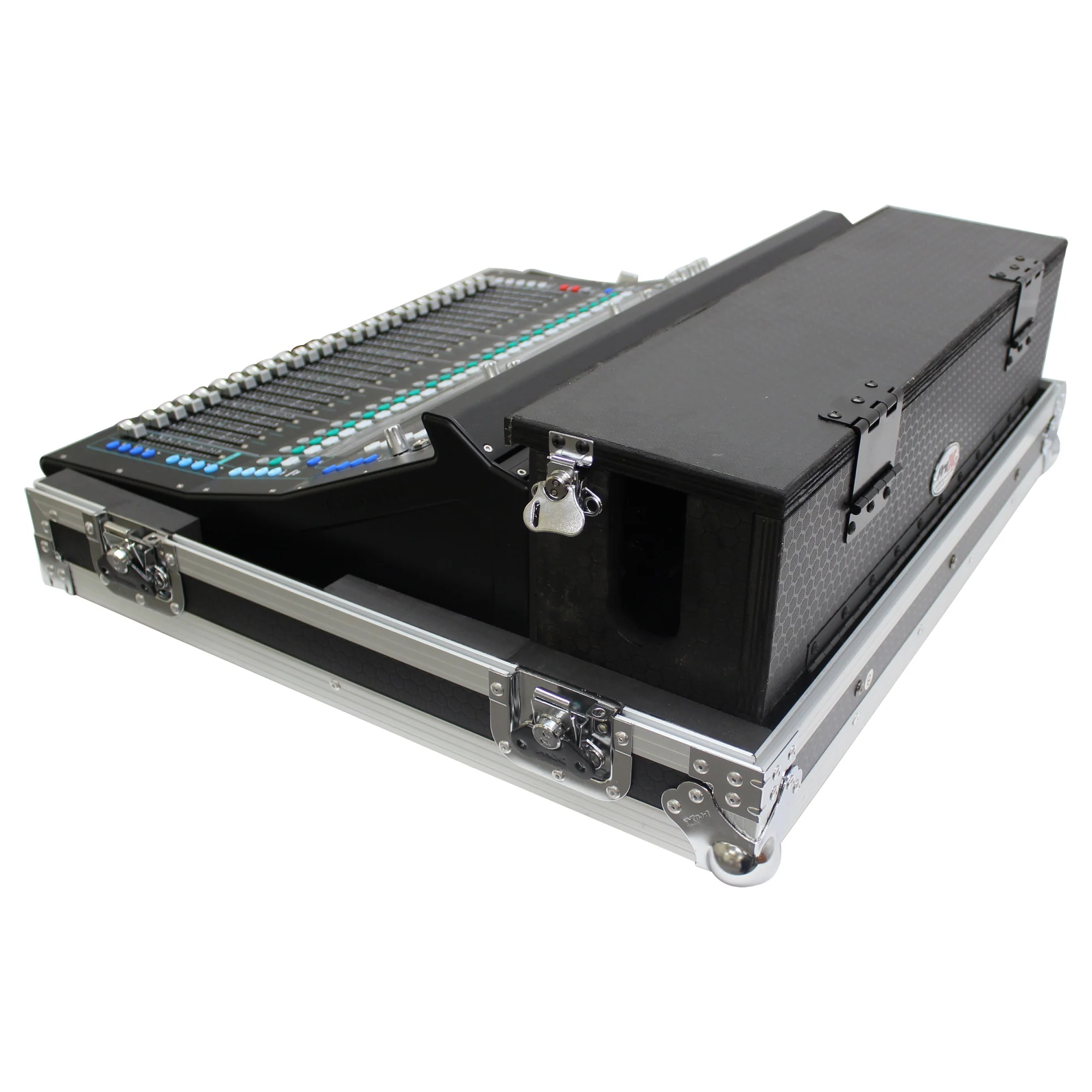ProX XS-AHSQ7DHW Console Flight Case for Allen &a; Heath SQ7 with Doghouse and Wheels