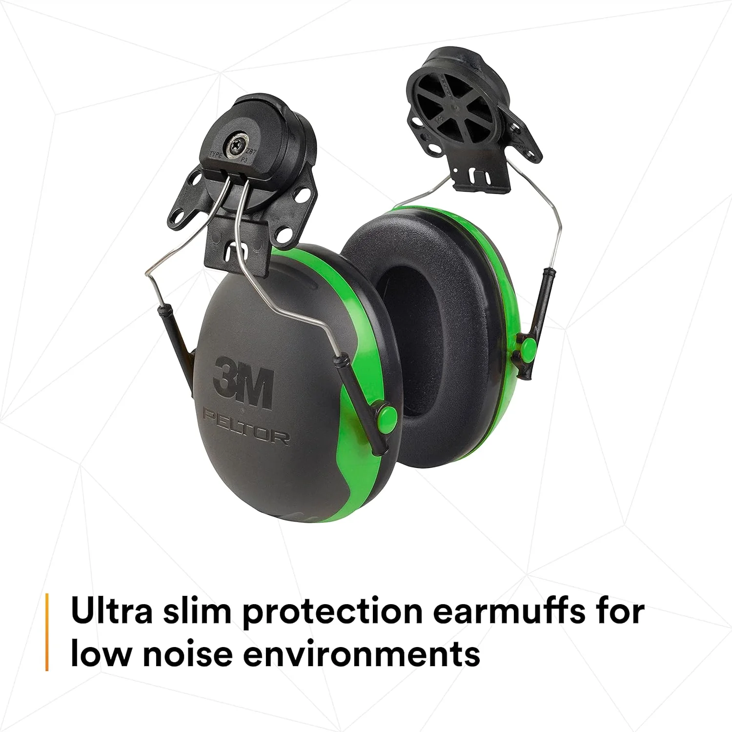 Generic 3M PELTOR Ear Muffs, Noise Protection, Hard Hat Attachment, NRR 21 dB, Construction, Manufacturing, Maintenance, Automotive, Wo