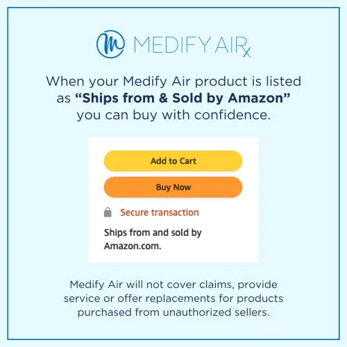 Medify Air Medify MA-40 Genuine Replacement Filter | for Smoke, Smokers, Dust, Odors, Pet Dander | 3 in 1 with Pre-filter, H13 HEPA, and Ac