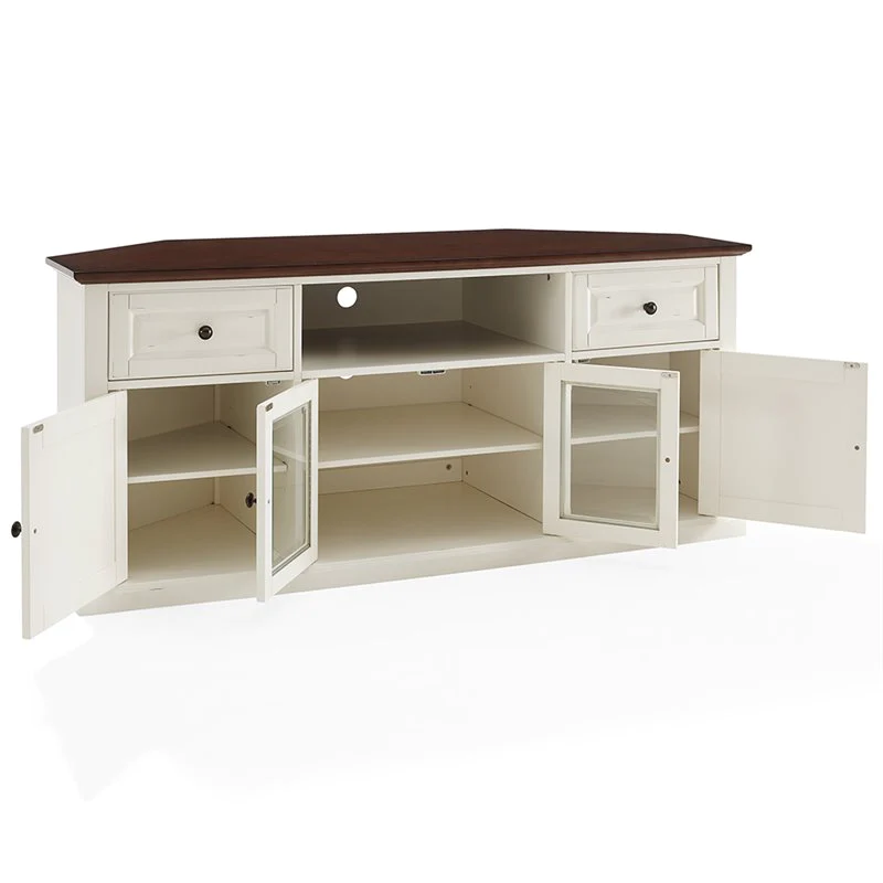 Crosley Furniture 60-inch Corner TV Stand - Black