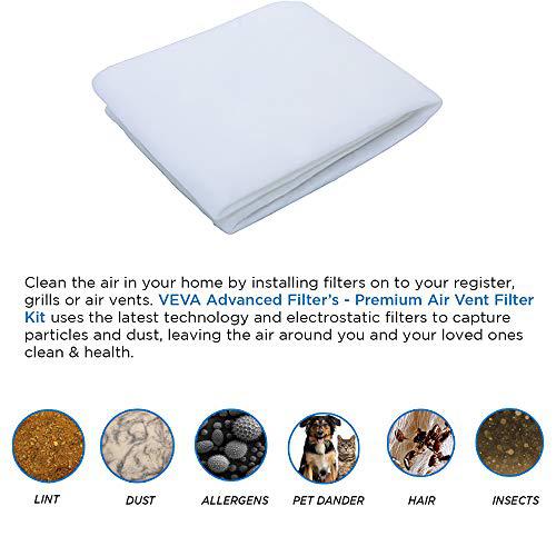 Airbay merv 13 filter material , air filters for stops dust and pet dander as small as 0.3 microns (16 ft)