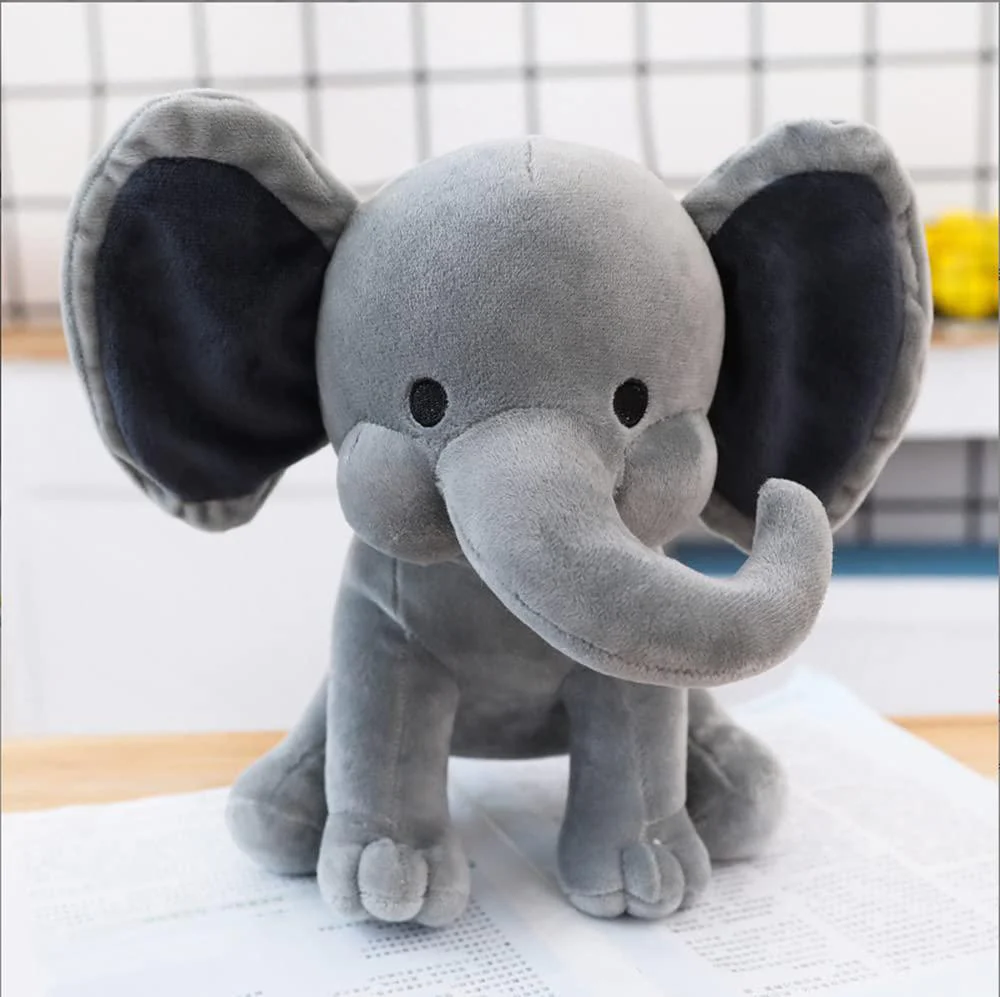 NatureMan elephant stuffed animals - kawaii plushiestoys for baby, boy, girls plush toys gifts - great for nursery, room decor, 9.8 inc