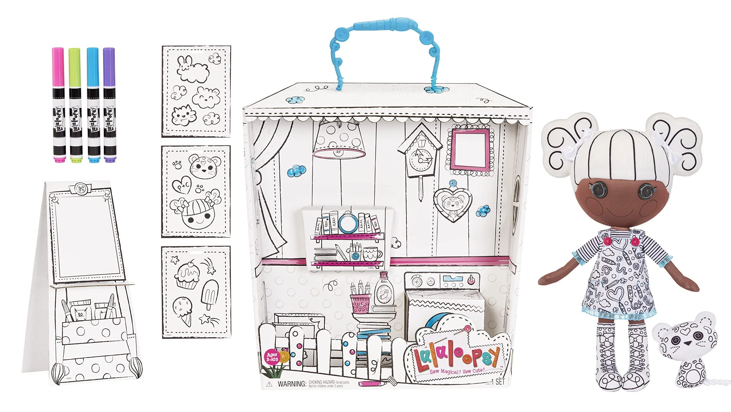 lalaloopsy color me doll - penny dots &s;n&s; blots, 13