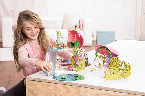schleich bayala 54-piece fairy dollhouse &a; stable with unicorns toy set for kids ages 5-12