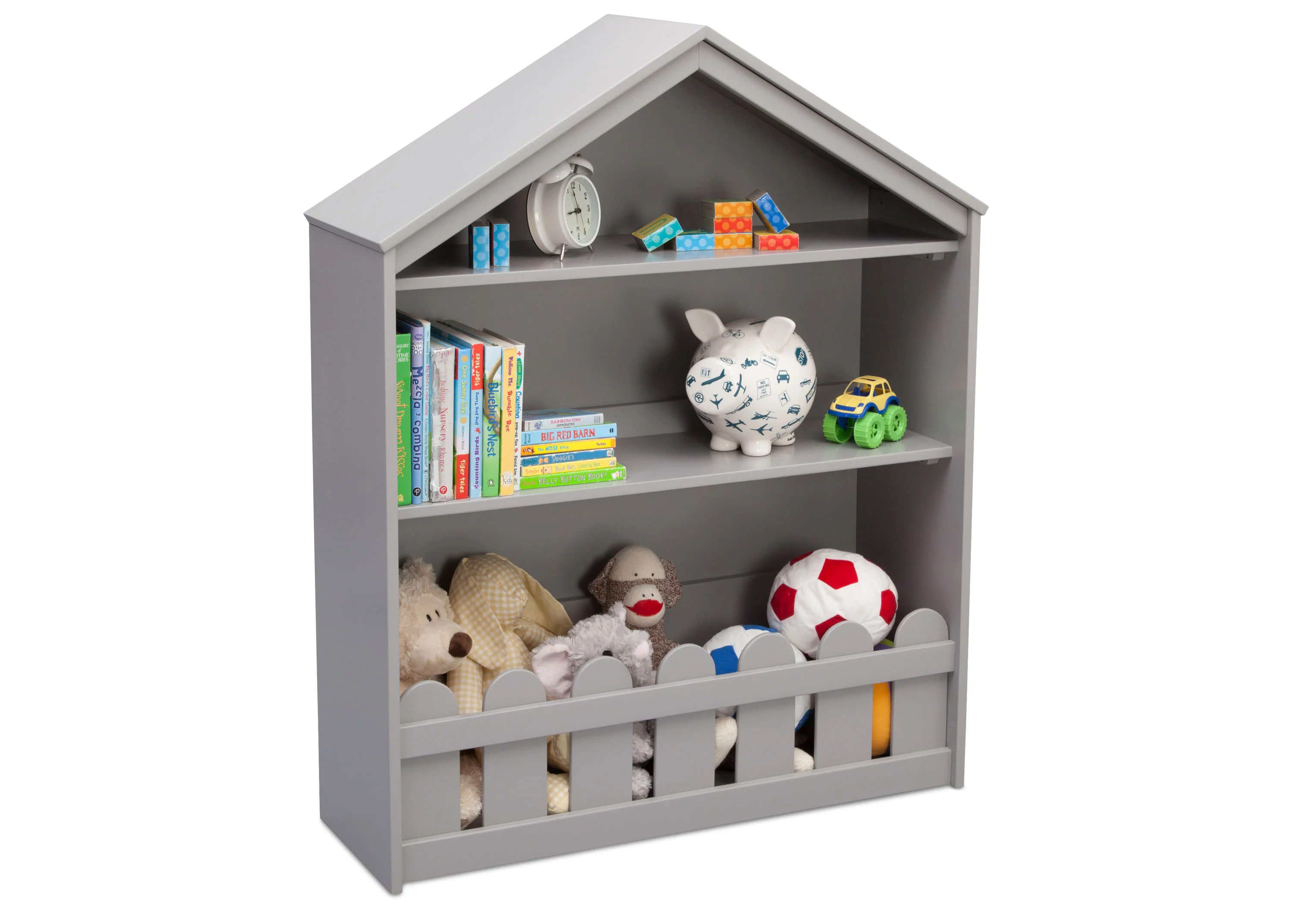 Serta Happy Home Storage Bookcase, Grey