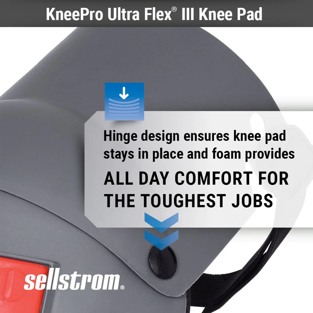 Generic Sellstrom Ultra Flex III KneePro Knee Pads For Construction, Gardening, Flooring - Pro Protection