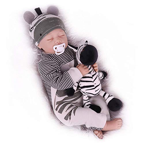 CHAREX Sleeping Reborn Baby Dolls, 22 Inch Lifelike Newborn Baby Boy Doll, Realistic Weighted Baby Reborn Toddler Doll for Kids