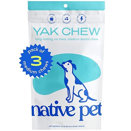 Native Pet Yak chews (3 Medium chews)