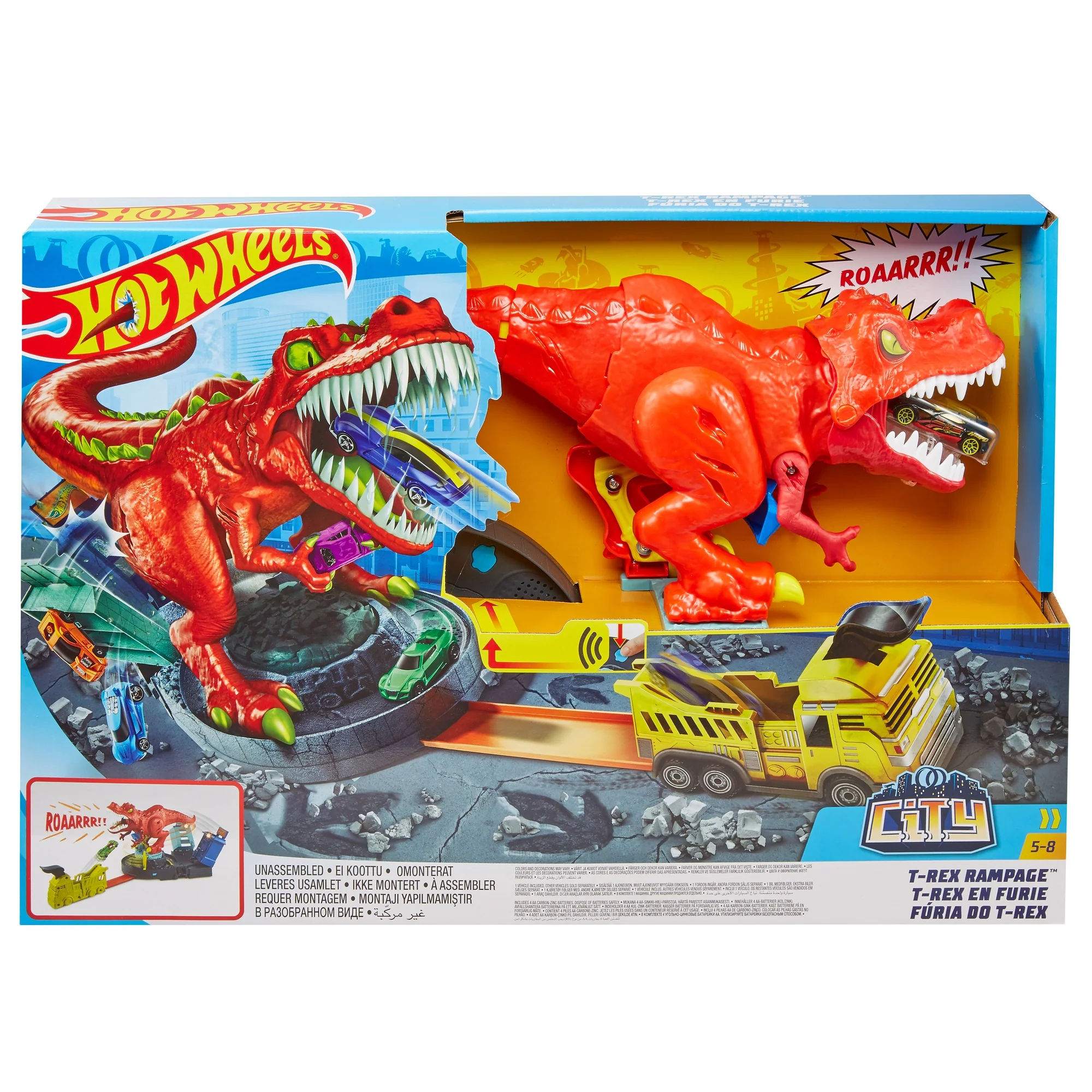 Mattel Hot Wheels&a;#174; City T-Rex Rampage&a;#8482; Play Set