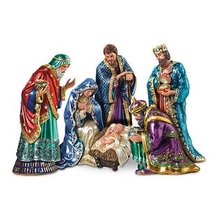 The Bradford Exchange Joseph From The Jeweled Nativity Figurine Collection Issue #2 Peter Carl Fabergé-Inspired Handcrafted Figu