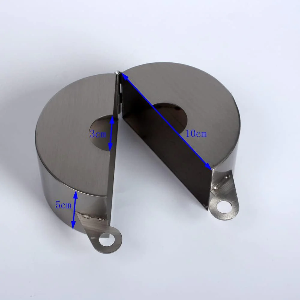 temeili Door Handle Lock - Blocks Access to Keyhole, Removable and Easy to use, fits Round Door Handles up to 3.5