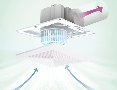 Nalle ventilation fan ceiling bathroom exhaust fan extractor fan wall mount fan (no attic access required) (120 cfm 1.2 sones)