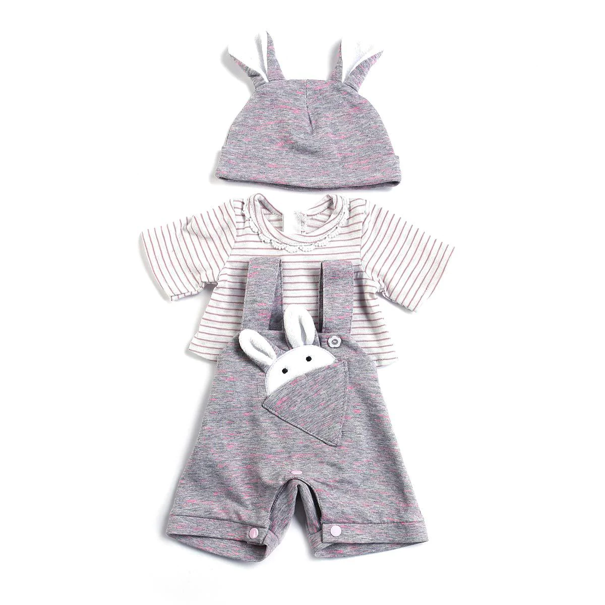 pedolltree reborn baby girl dolls clothes 18-20 inches newborn baby girl doll outfit accessories set