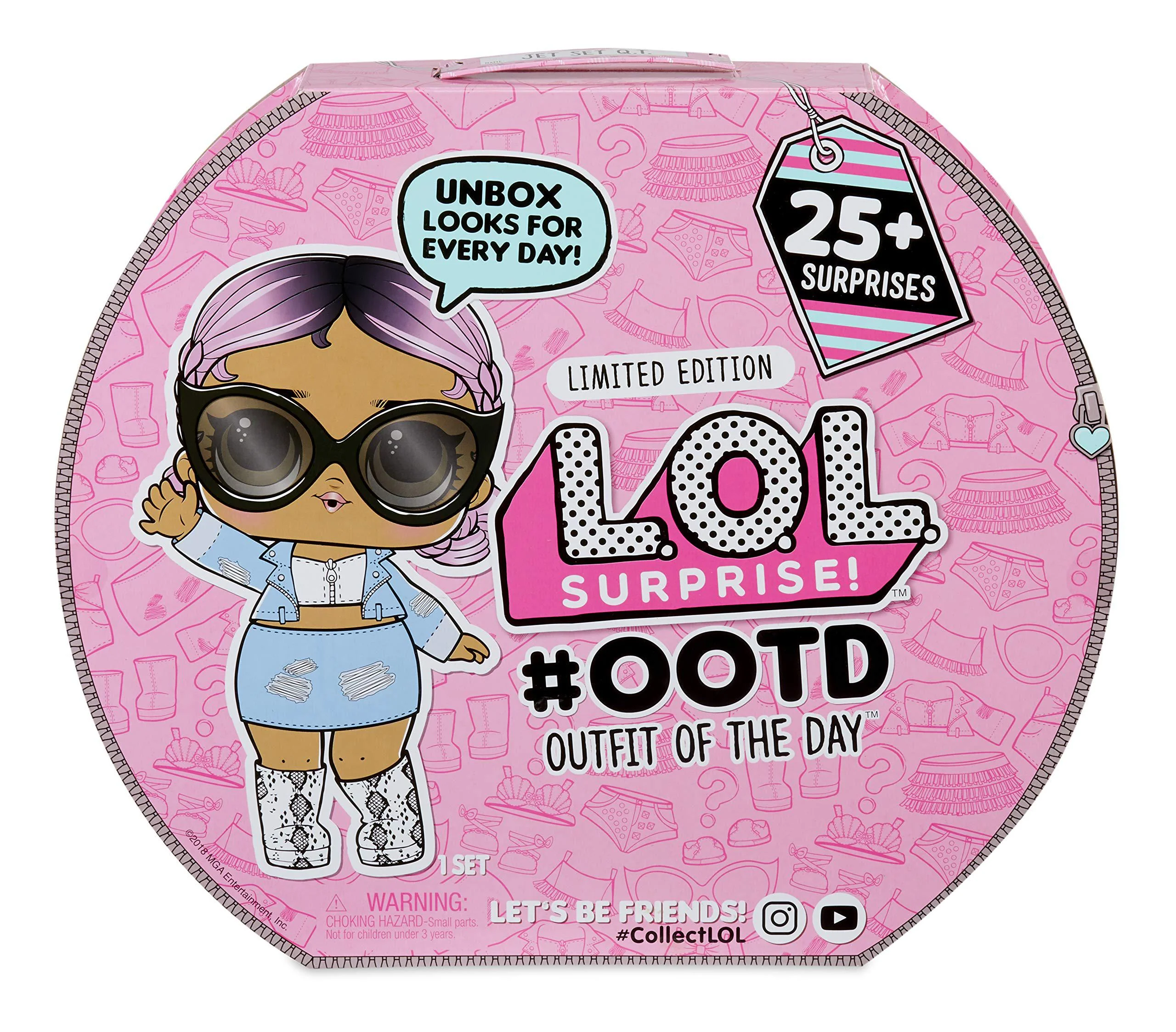 l.o.l. surprise! ootd advent calendar with 25+ surprises including a collectible doll, mix and match outfits, shoes, and acce