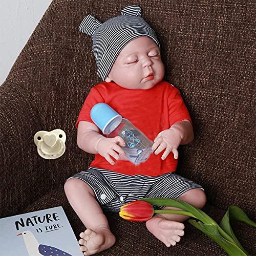 icradle reborn baby doll 18inch 45cm full vinyl silicone weighted body realistic looking baby boy dolls real lifelike anatomi