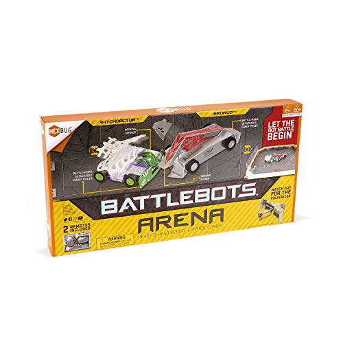 Hexbug by Innovation First HEXBUG BattleBots Arena Bronco &a; Witch Doctor - Battle Bot with Game Board and Accessories - Remote Controlled Toy for Kids - Ba