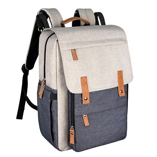 Hap Tim Diaper Bag Backpack for Mom, Large Capacity Baby Diaper Bags for Boys &a; Girls, Baby Registry Search(1004-WG)