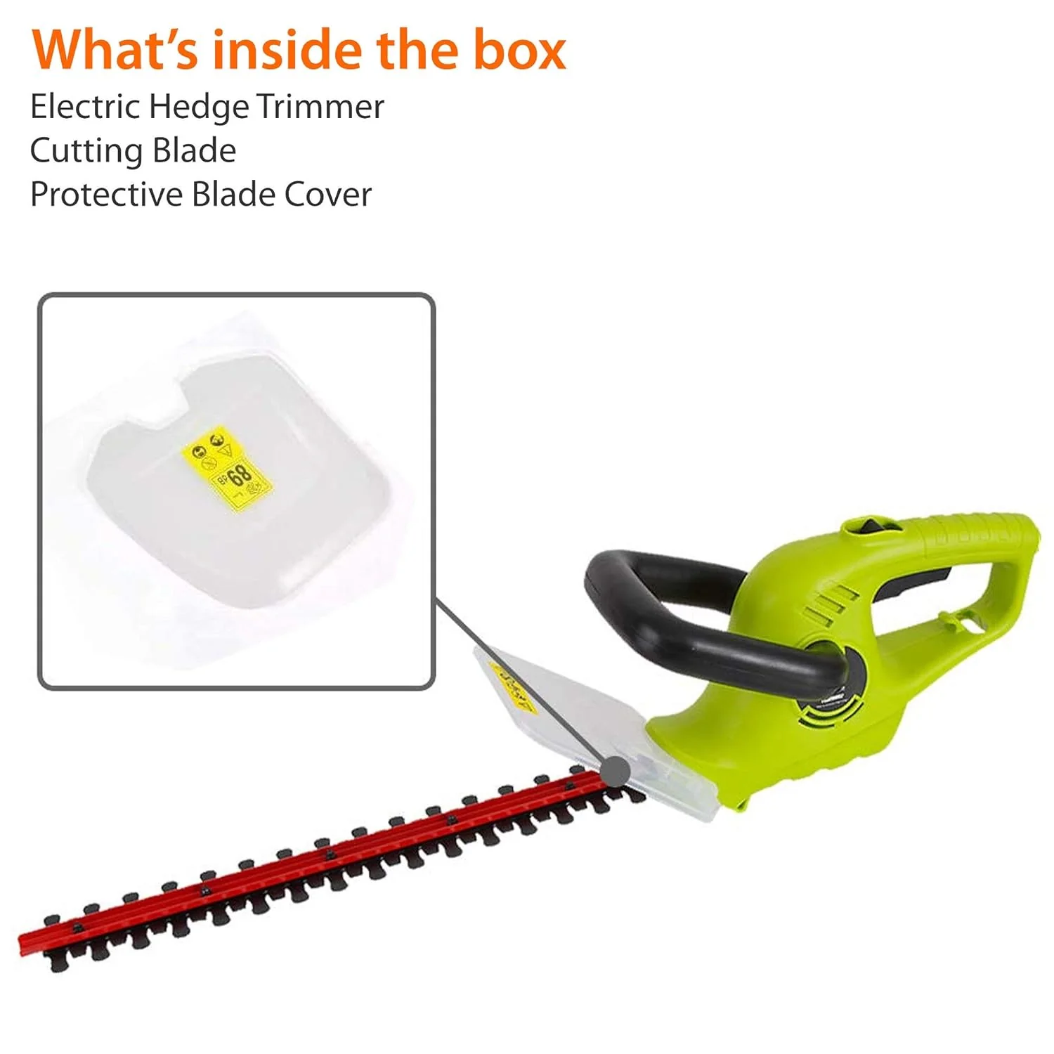 SereneLife Corded Electric Handheld Hedge Trimmer - 4 Amp Electrical High Powered Hand Garden Trimmer Tool w/ 18 Inch Blade, …