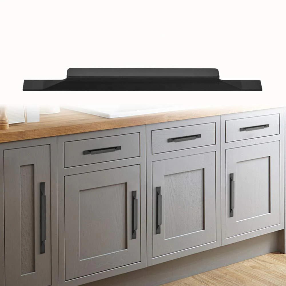 shozafia kitchen cabinet pulls - black cabinet handles - 5 pack long cabinet hardware for drawers dresser furniture pulls (5.
