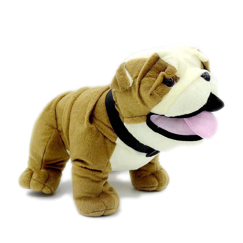 vachichi cute stuffed animal bulldog teddy 12 inch lifelike plush toy puppy, 12