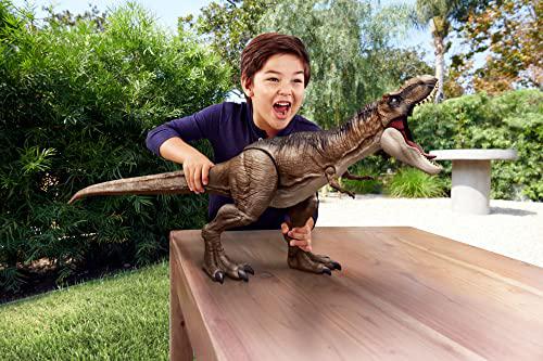 Jurassic World Toys jurassic world dominion super colossal tyrannosaurus rex action figure, extra large dinosaur toy at 41.5 inches with movable