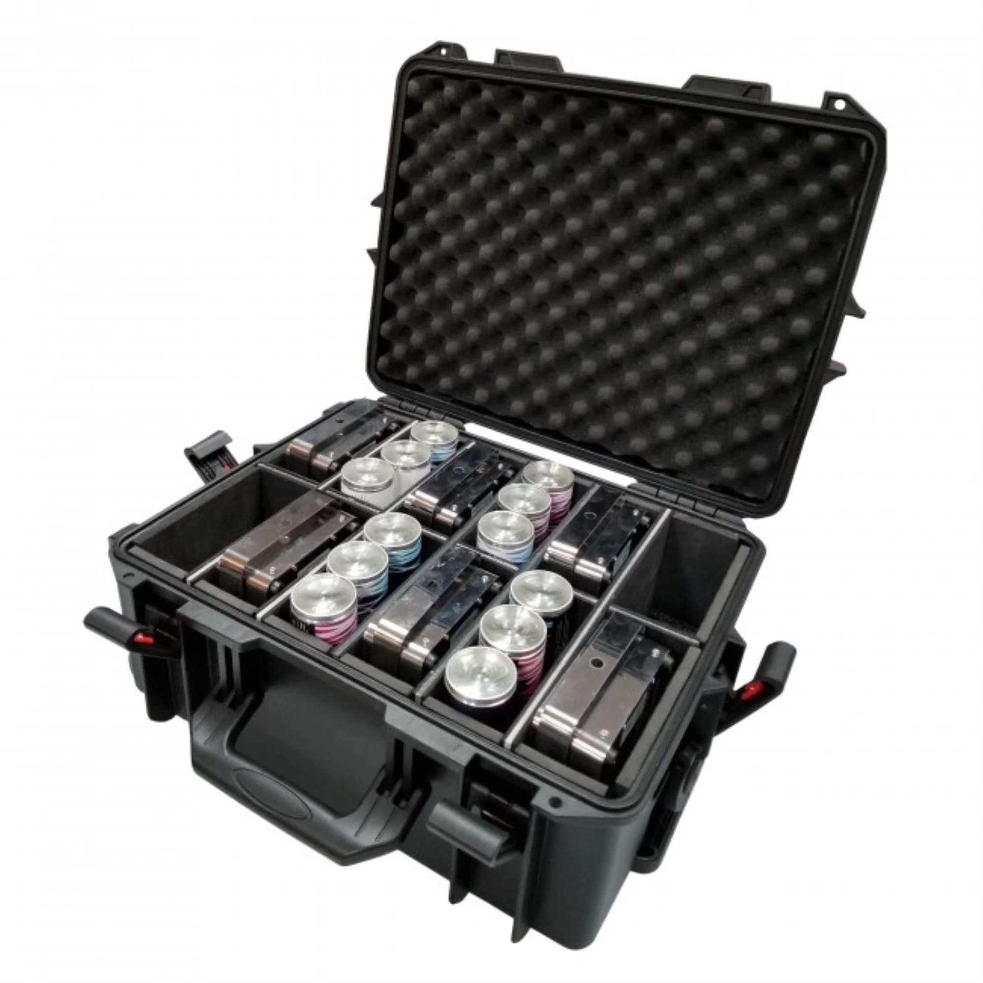 ProX XM-MAXI12 VaultXâ„¢ Watertight Case for 12 ApeLabsÂ® MAXI Lights W/Extendable Handle and Wheels