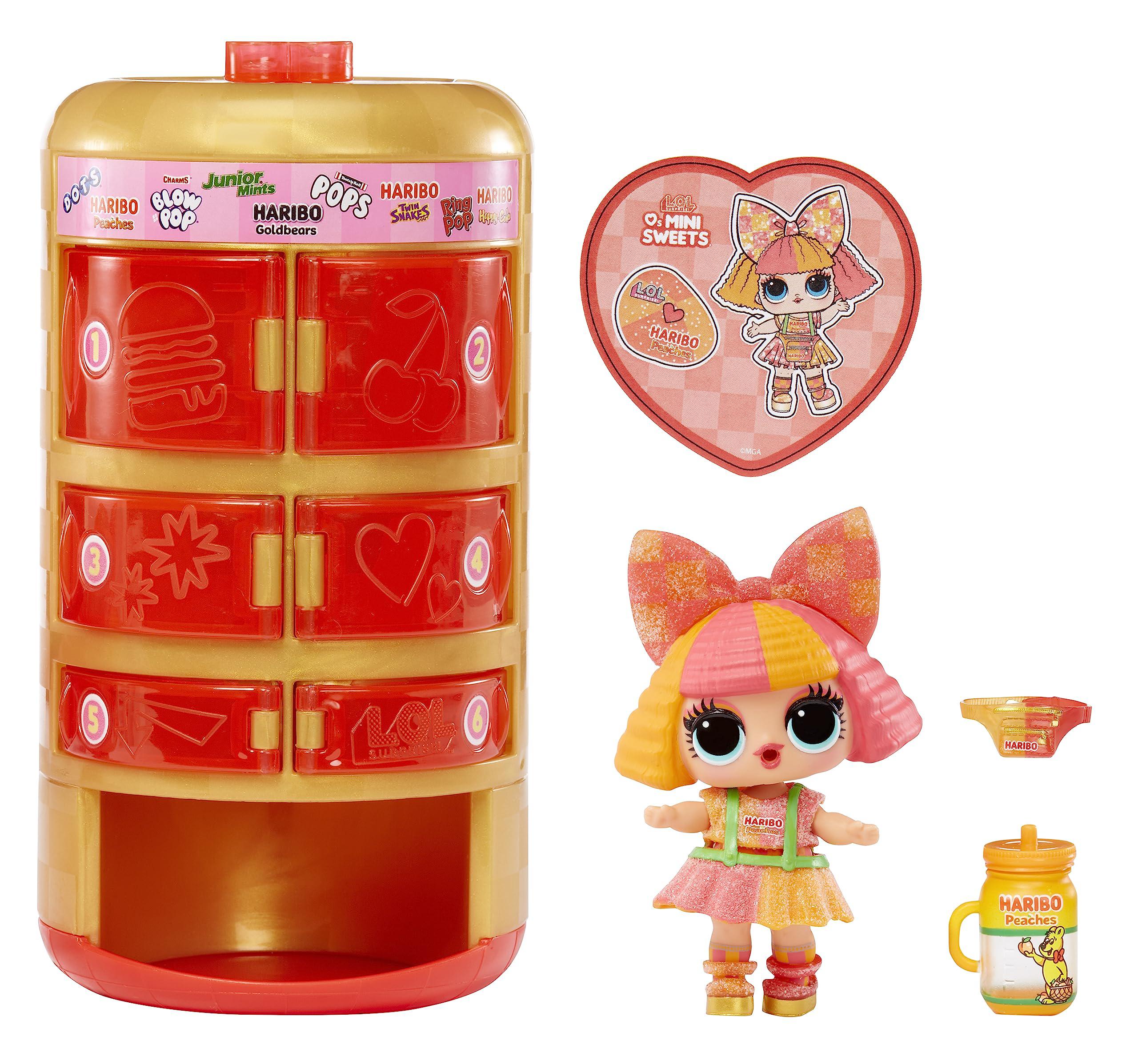 l.o.l. surprise! loves mini sweets series 3 vending machine with 8 surprises, accessories, vending machine packaging, limited