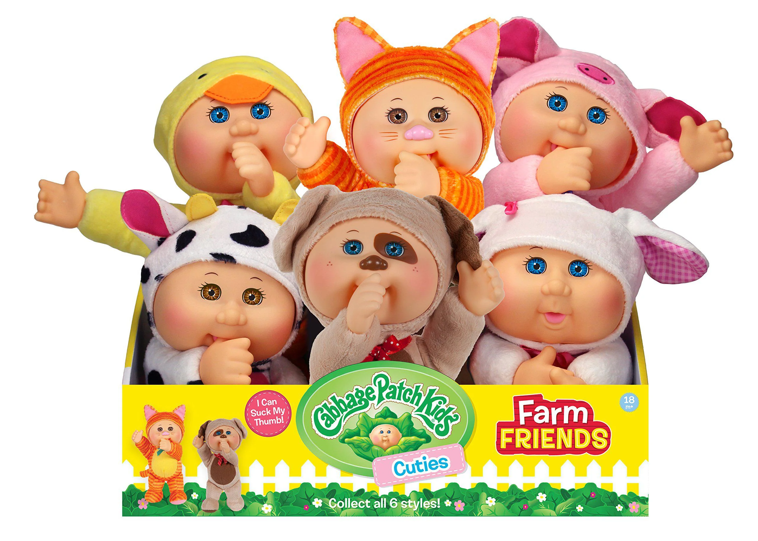 cabbage patch kids cuties collection, parker the puppy cutie baby doll