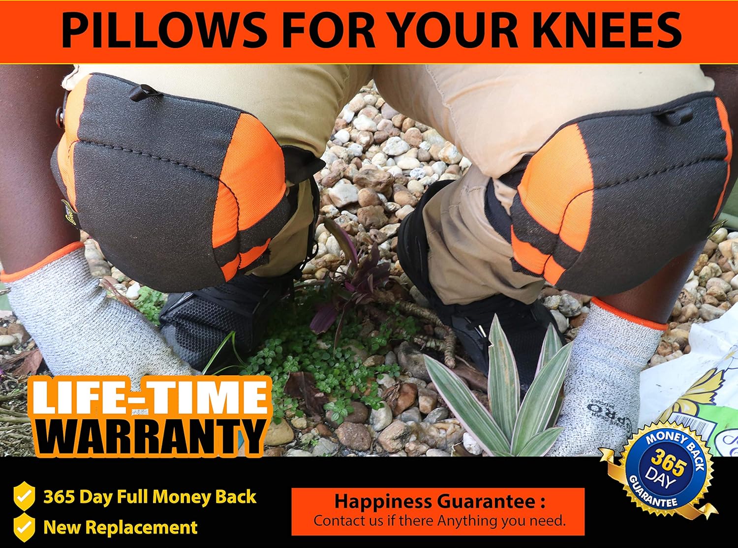 CARIB GEAR PRO Knee Pads Flooring Construction Roofing Gardening Knee Pads heavy duty Foam Padding cushion knees No-Slip Leather Stabilizers S