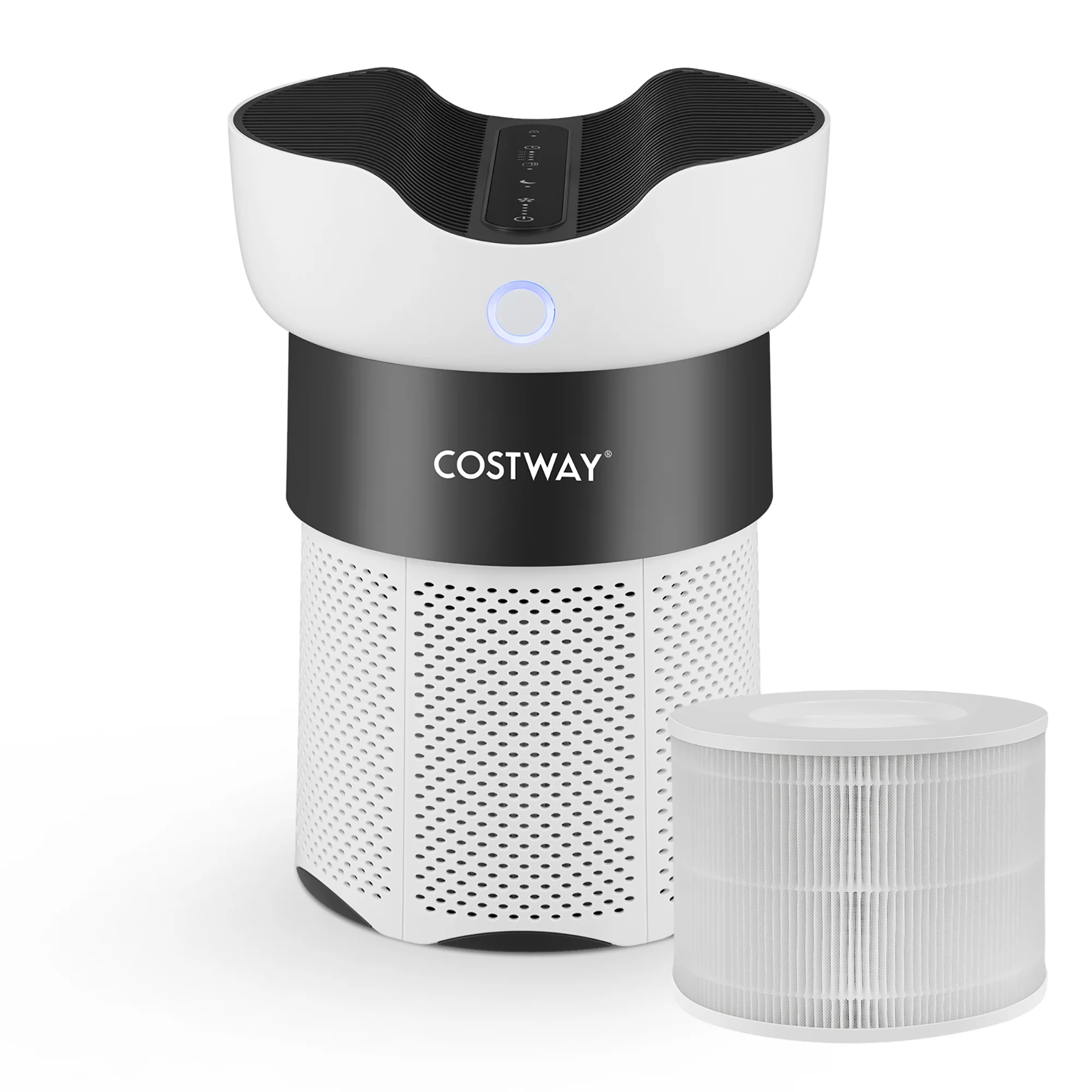 Costway Air Purifier Replacement Filter 3-in-1 H13 True HEPA for Dust Smoke Home Office
