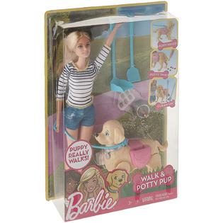 Barbie Mattel - Barbie - Walk &a; Potty Pup [New Toy] Paper Doll, Toy