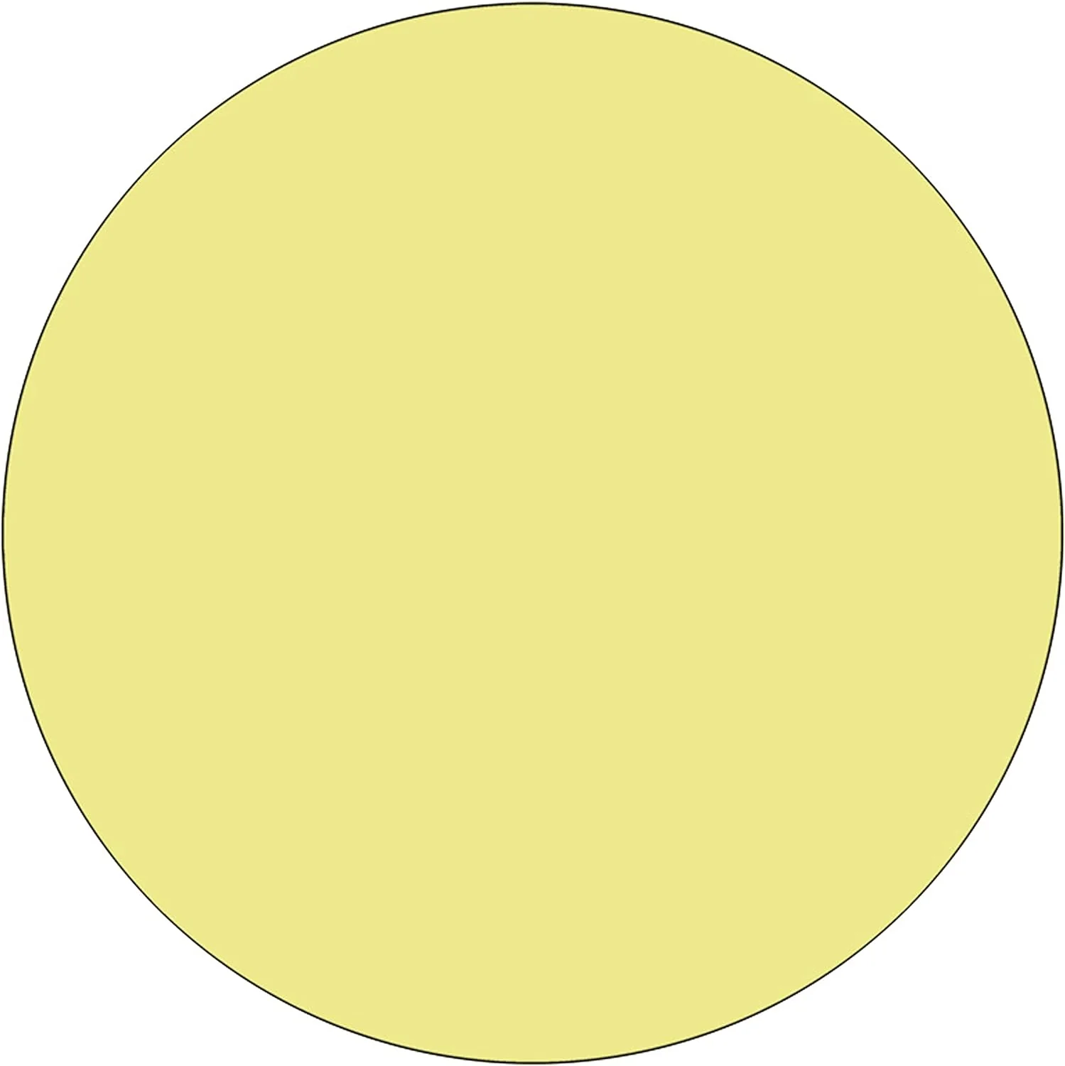 Flash Furniture Mobile 42&s;&s; Round Yellow Thermal Laminate Activity Table - Standard Height Adjustable Legs - XU-A42-RND-YEL-T-A-CAS-GG