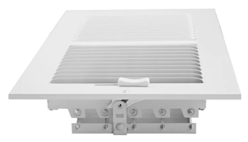 Accord Ventilation Accord ABSWWH2126 Sidewall/Ceiling Register with 2-Way Design, 12-Inch x 6-Inch(Duct Opening Measurements), White