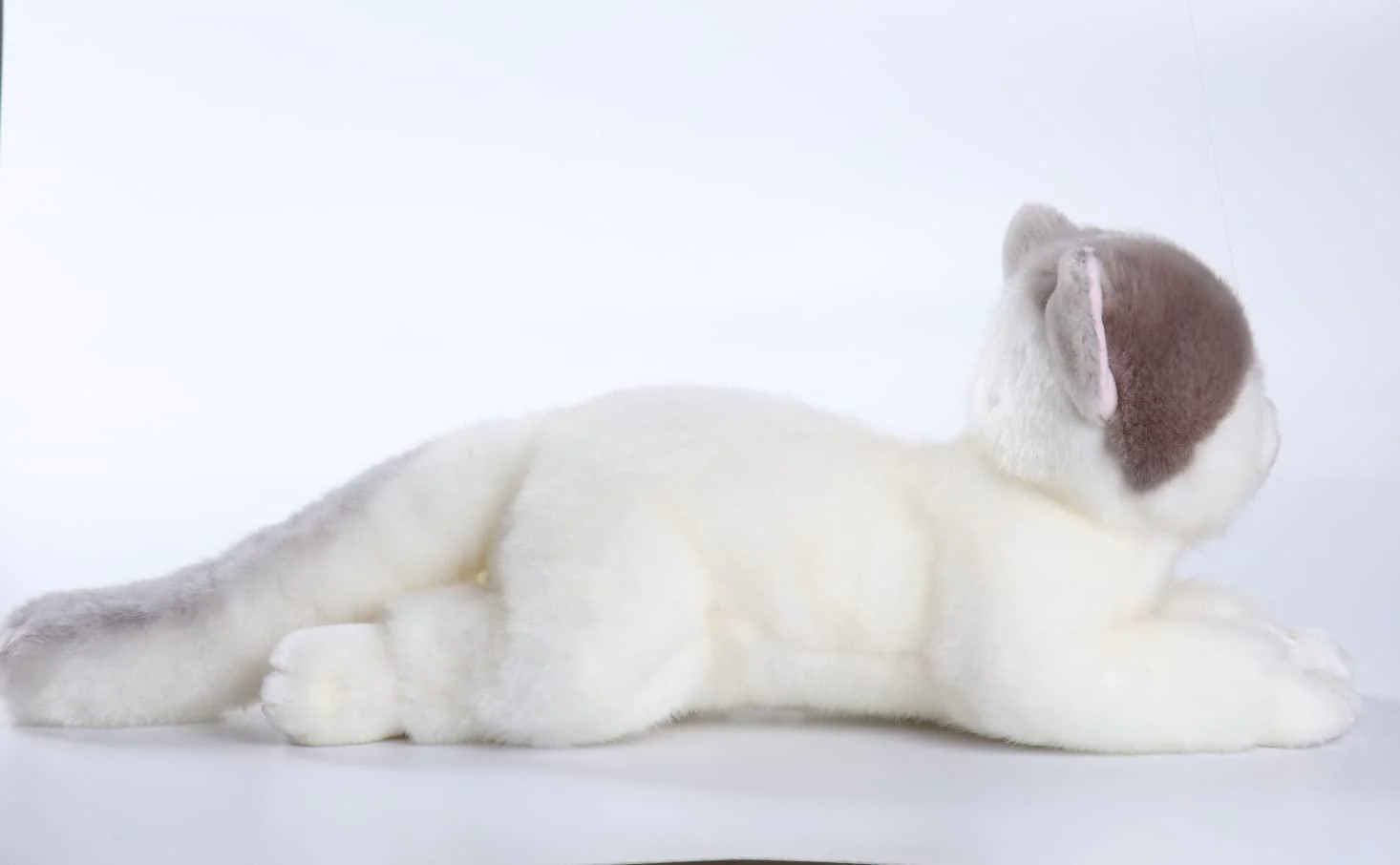 cu-mate british shorthair blue cat stuffed animal-realistic &a; lifelike handmade lying cat plush toy-present gift for boys and