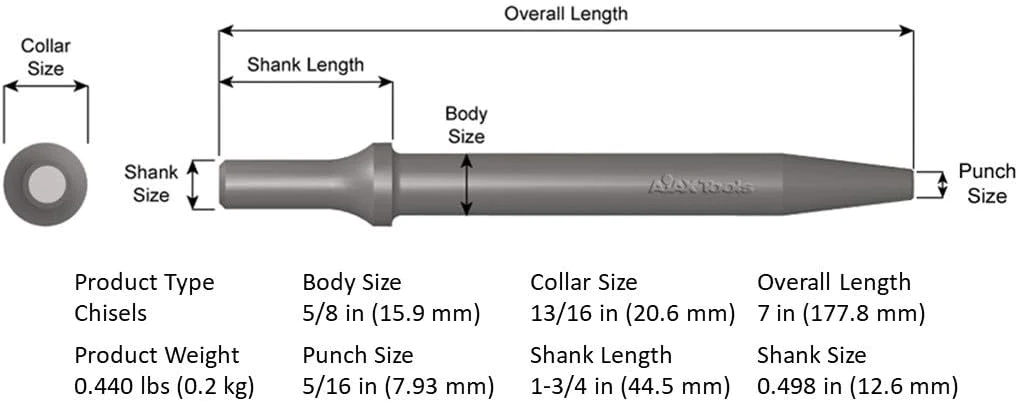 Ajax Tools - Punch Taperd 498 (A961)
